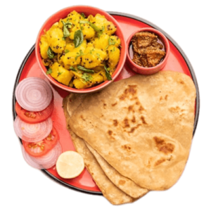 Plain Parantha Sabji